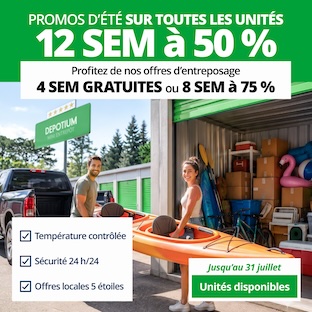 Depotium Mini Entrepôt - Vandreuil Dorion Promotion