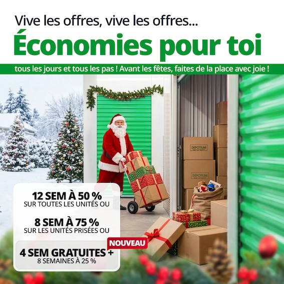 Depotium Mini Entrepôt - Vandreuil Dorion Promotion