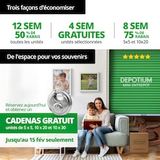 Depotium Mini Entrepôt - Vandreuil Dorion Promotion